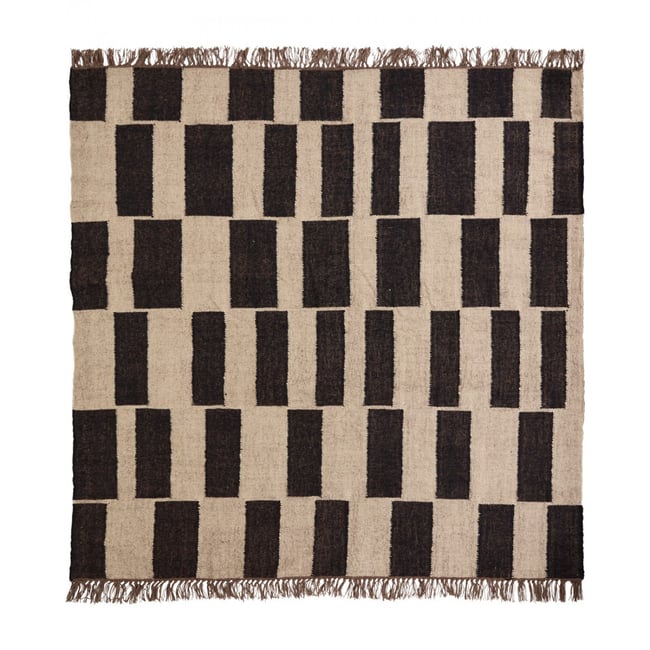 Tapis en jute Graph 180x180 cm Couleur v002228 <span itemprop=