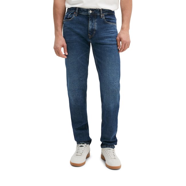 Jeans modèle Kemi regular en coton bio mélangé bleu foncé <span itemprop=
