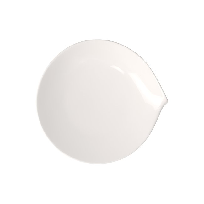 Assiette Plate FLOW Couleur blanc <span itemprop=