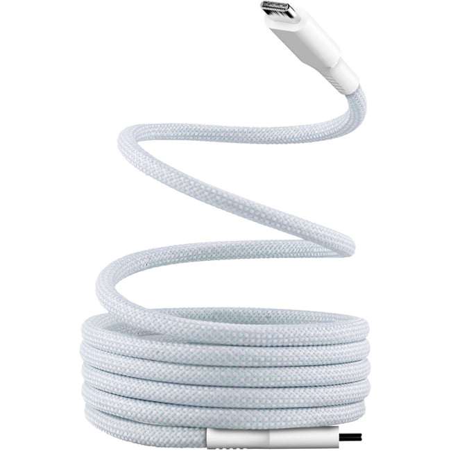 Câble de charge USB-C/USB-C 1.5m gaine aimantée bleu - TNB
