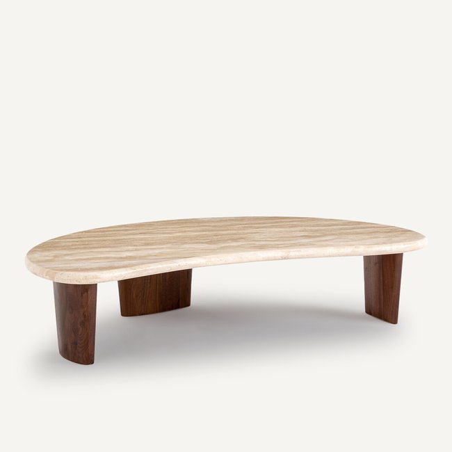 Table basse travertin, Guimel Couleur travertin <span itemprop=