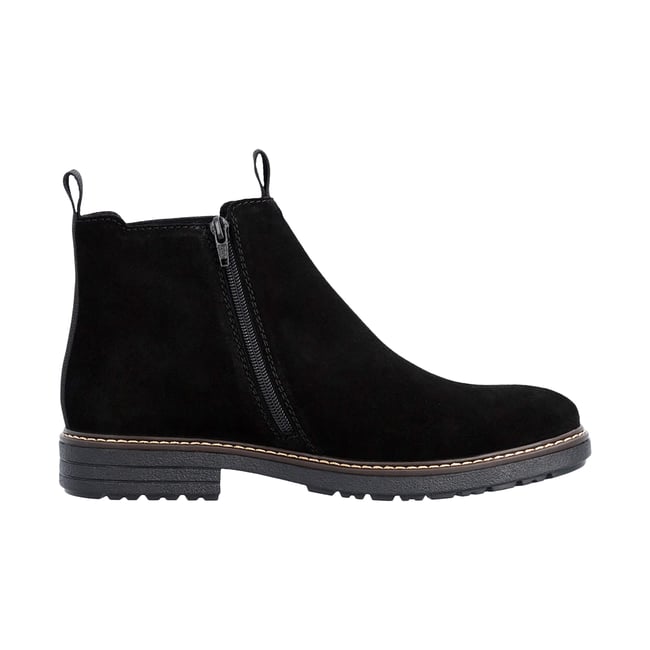 Bottine Cuir Rgd noir <span itemprop=