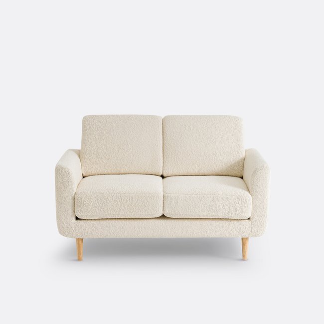 2-Sitzer-Sofa Jimi, Bouclé ecru <span itemprop=