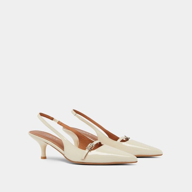 Leren slingback pumps Damoiselle - JONAK