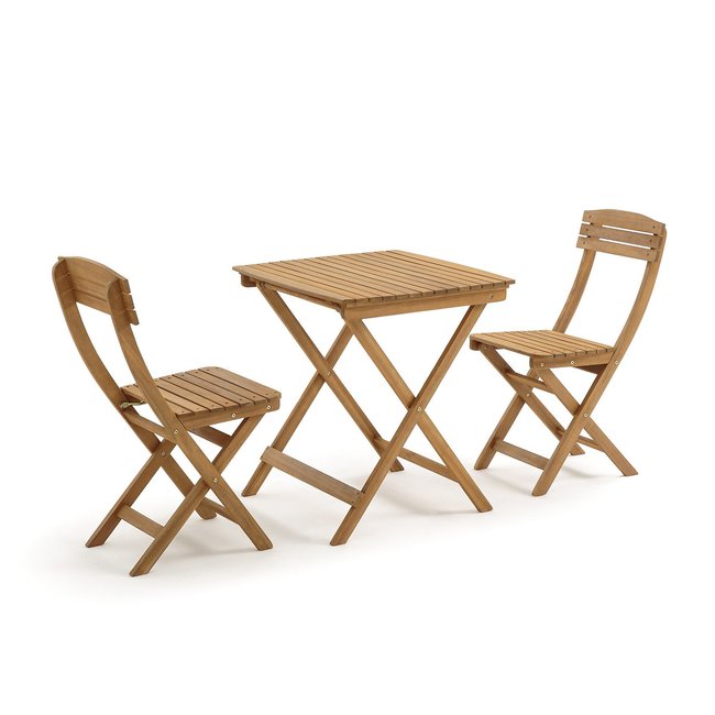 Set de jardin pliant Garden 3 pièces acacia <span itemprop=