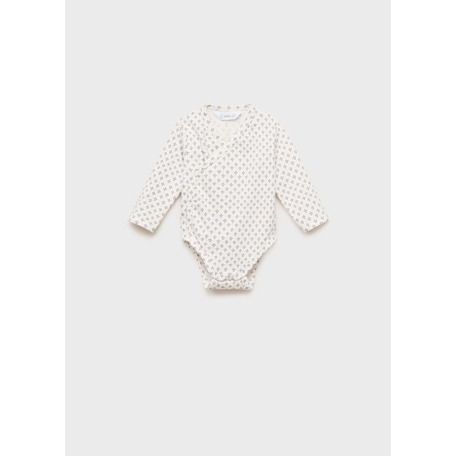 Body coton imprimé gris <span itemprop=