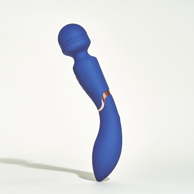 Vibromasseur Wand 2-en-1 Fidji bleu <span itemprop=