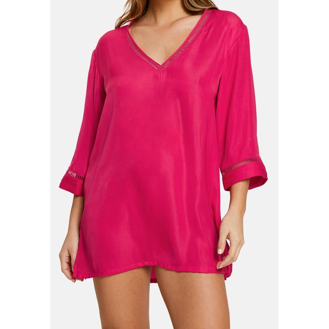 Tunique de plage SUNRISE BEACH rose virtuel <span itemprop=