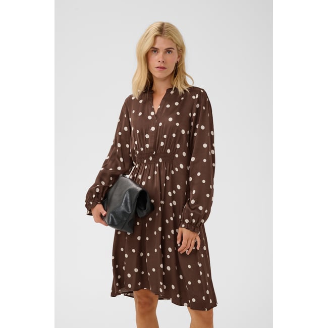 Robe marron brown/whitecap dot <span itemprop=