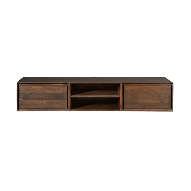 Meuble TV suspendu 2 tiroirs 160 cm AERA - PIER IMPORT