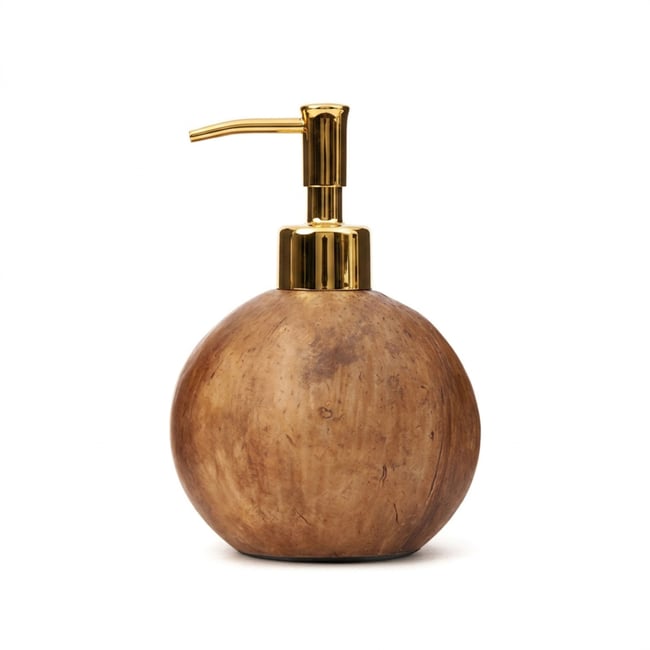 Distributeur de savon en noix de coco COCONUT Couleur naturel <span itemprop=
