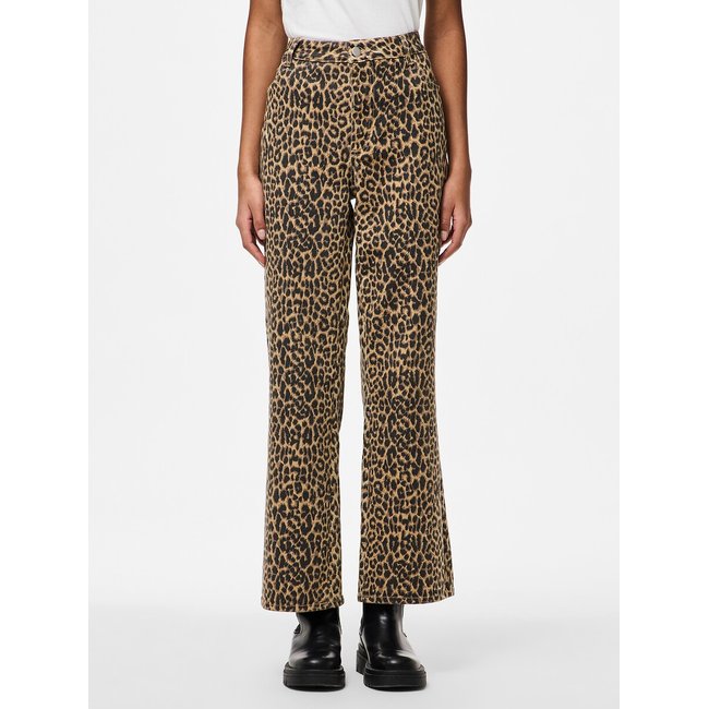 High-Waist-Hose mit Leo-Print leopardenmuster <span itemprop=