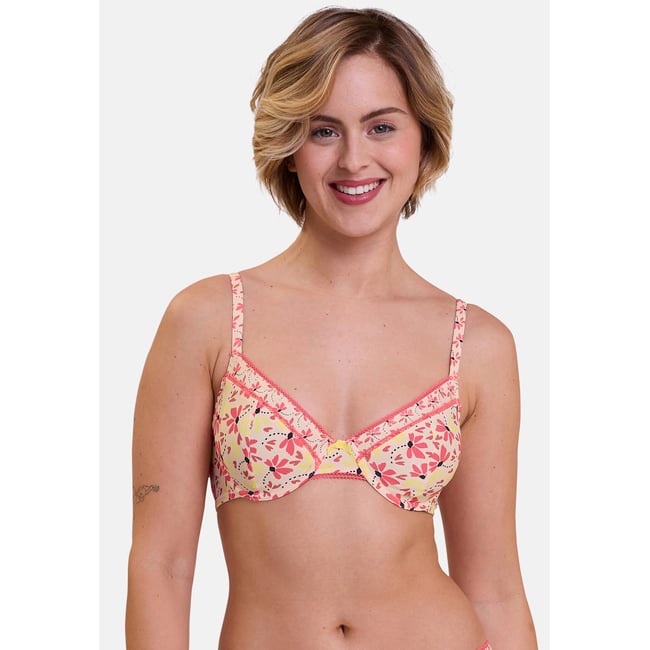 Soutien-gorge TRÉPIDANTE imprimé illusion florale <span itemprop=