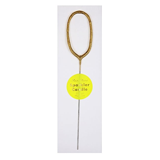 Bougie d'anniversaire Magique chiffre 0 - MERI MERI