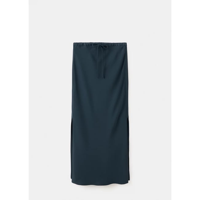 Jupe à taille élastique avec fentes - MANGO