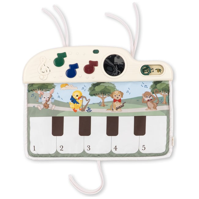 Tapis piano musical à suspendre multicolore <span itemprop=