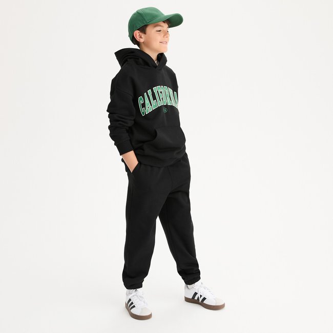 Комплект из свитшота и брюк черный LA REDOUTE COLLECTIONS