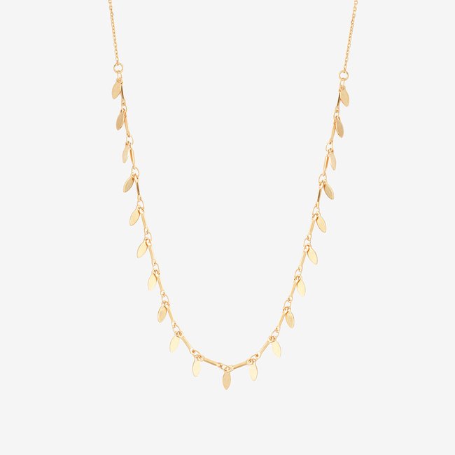 Collier doré milly - chaines simples doré <span itemprop=