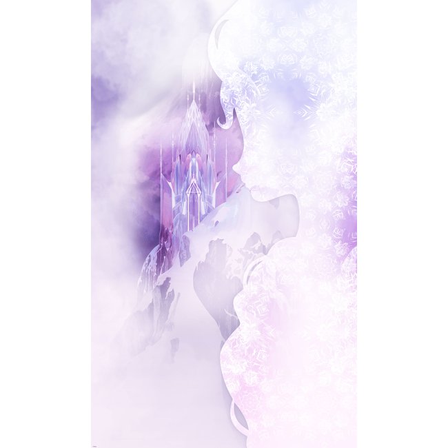 Papier peint Komar - Frozen Winter Mist - 120 x 200 cm Couleur violet <span itemprop=