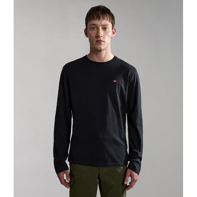T-shirt manches longues Salis noir <span itemprop=
