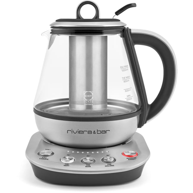 Théière BTH450 fujian zen inox gris <span itemprop=