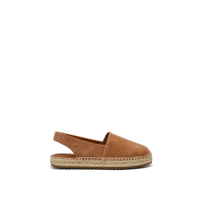 Espadrilles slingback modèle Gem en cuir de chèvre suédé - MARC O'POLO