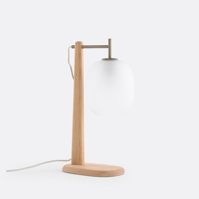 Lampada da tavolo rovere e vetro satinato, Navida trasparente LA REDOUTE INTERIEURS