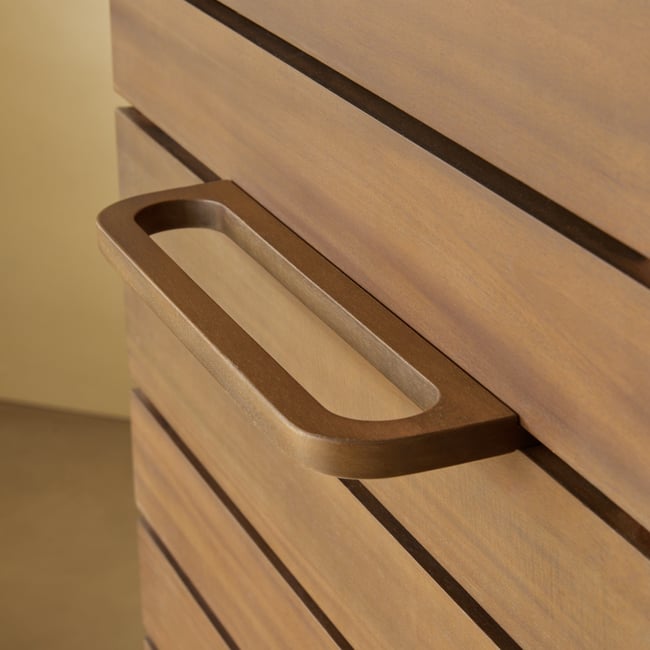 Porte-serviette en Acajou, ARTHUR Couleur marron <span itemprop=