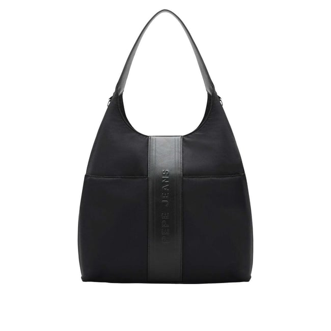 Sac Hobo À Fermeture Aimantée noir <span itemprop=