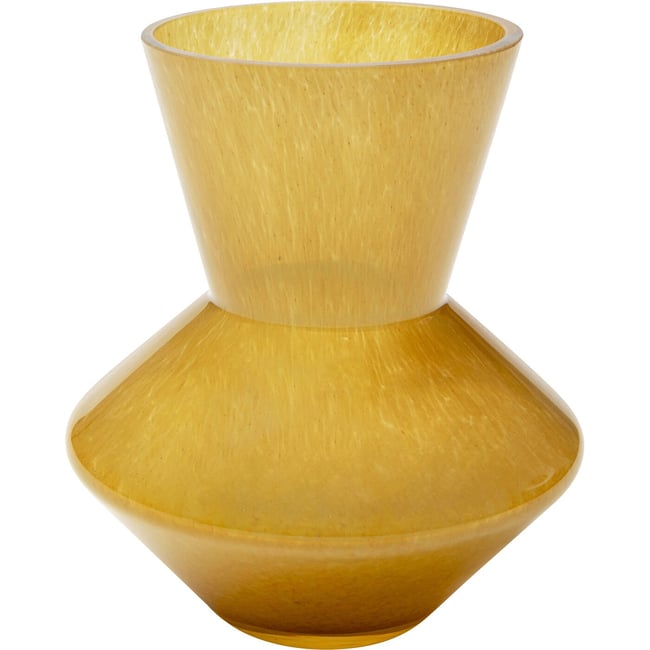 Vase en verre, FLASHY Couleur jaune <span itemprop=