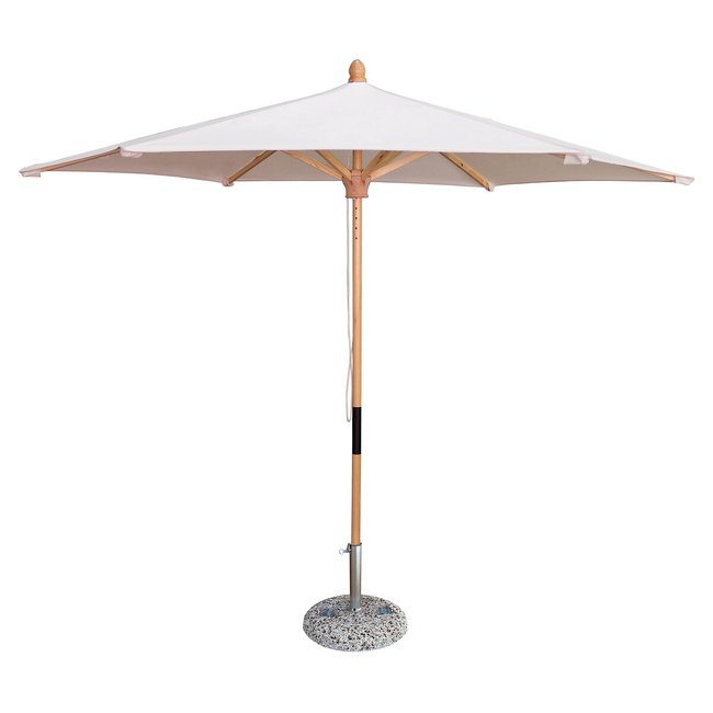 Guarda-sol Torino, de 2.75m, da Jossois cru <span itemprop=