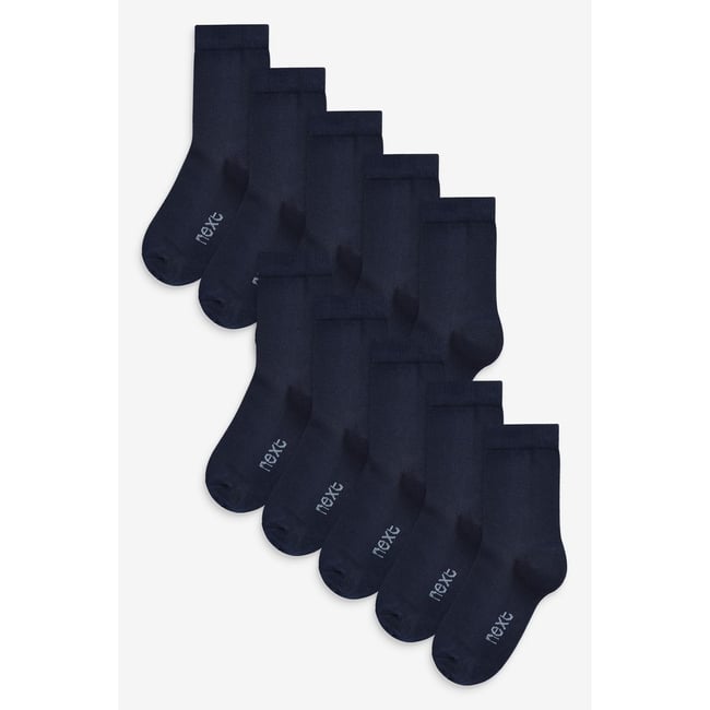 Chaussettes, lot de 10 bleu marine <span itemprop=