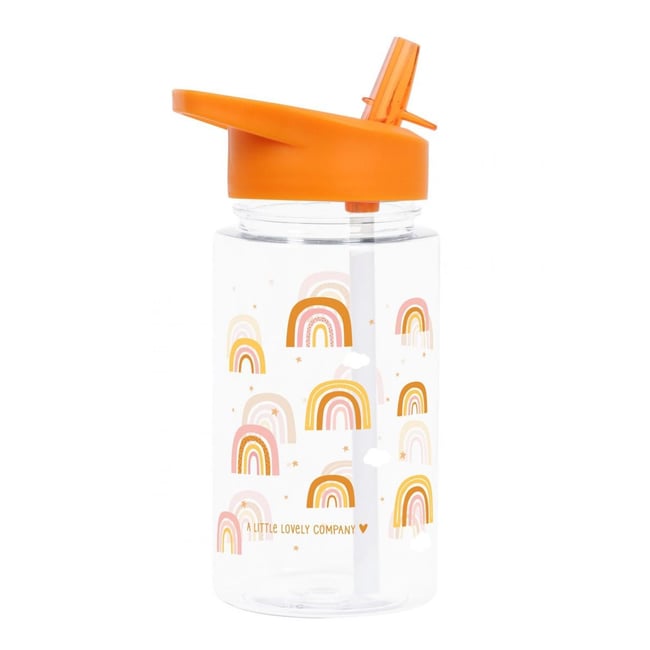 Gourde enfant 450 ml Fleurs rose - A LITTLE LOVELY COMPANY