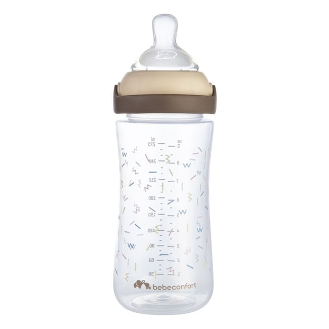 Biberon PP physio Air confort 270 ml Memphis/Sand - BEBECONFORT