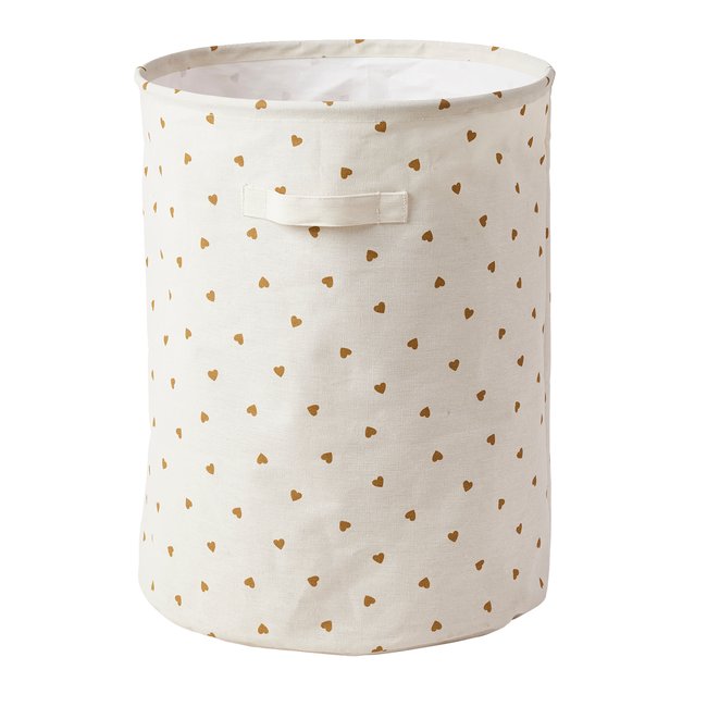 Panier de rangement Essentiels Couleur blanc imprimé <span itemprop=