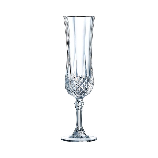 Lot De 6 Flûtes À Champagne 14cl, Longchamp Couleur transparent <span itemprop=