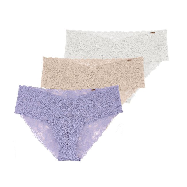 Pack of 3 Lana Full Knickers in Lace - DORINA