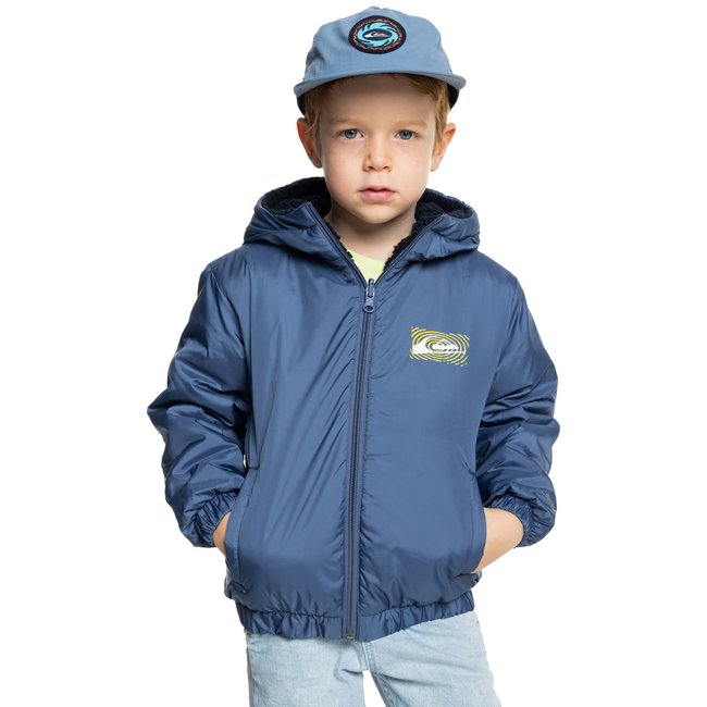 Veste chaude réversible ALL SEAS bleu vintage indigo <span itemprop=