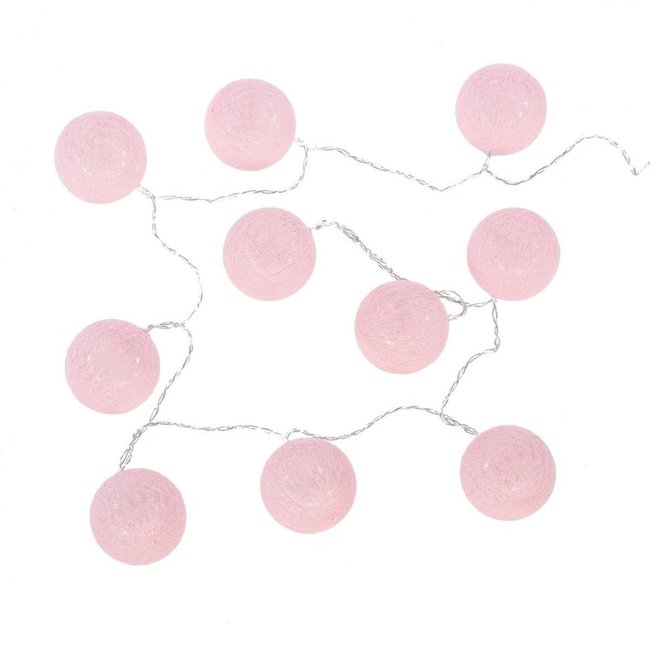 Guirlande Lumineuse 10 Led Couleur rose <span itemprop=