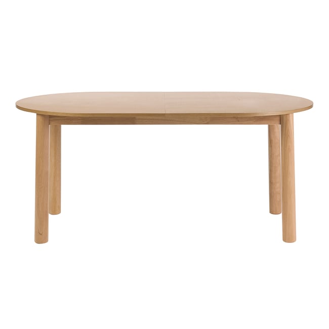 Table à manger ovale extensible en bois clair frêne L180-230 cm CLAUDIE - MILIBOO