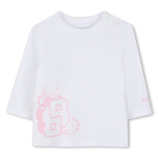 T-shirts à manches longues blanc <span itemprop=
