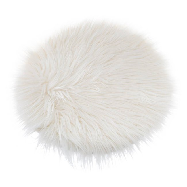 Galette de chaise OSLO blanc chaud <span itemprop=