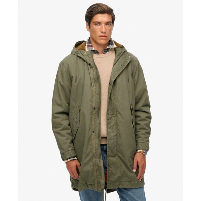 Parka militaire vert olive shooting <span itemprop=