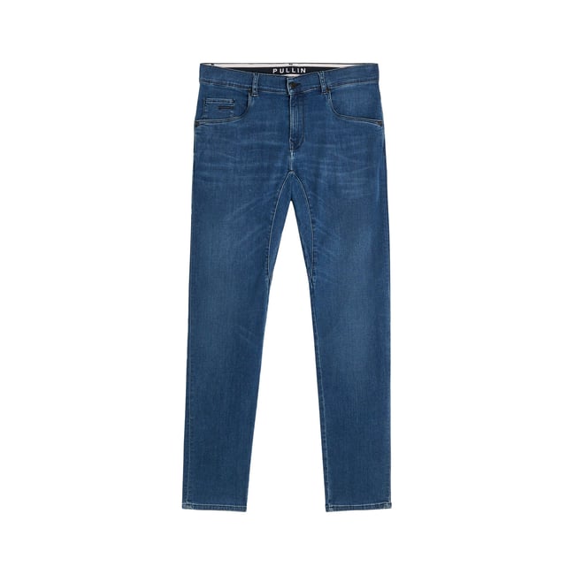 PANTALON STRAIGHT ECLIPSE bleu <span itemprop=