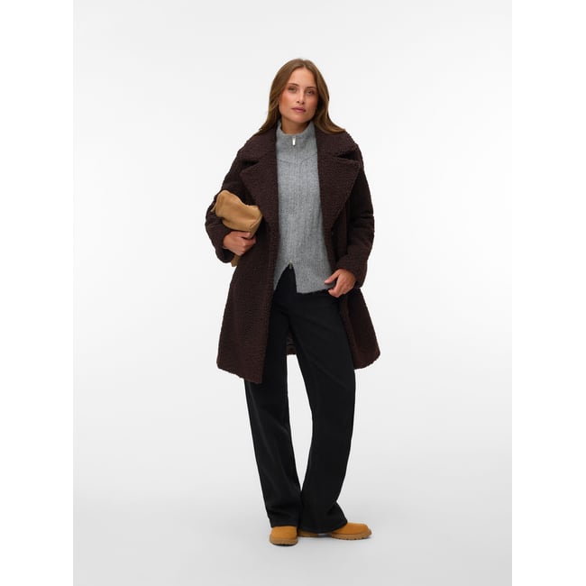 Manteau En Peluche marron - chocolate torte 1 <span itemprop=