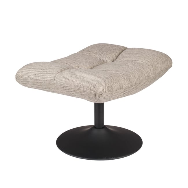 Tabouret en velours pivotant - HOCKER Couleur gris clair <span itemprop=