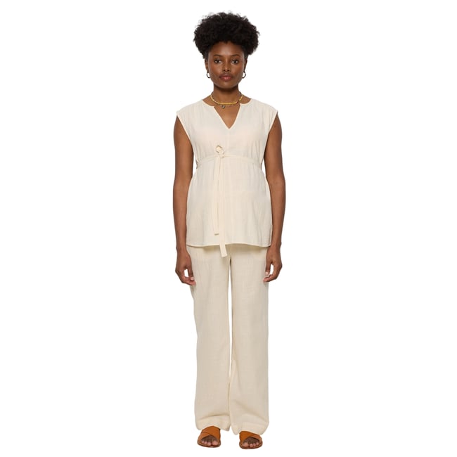 Ensemble grossesse écru <span itemprop=
