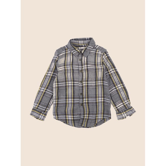 Chemise - Très bon état gris, jaune <span itemprop=