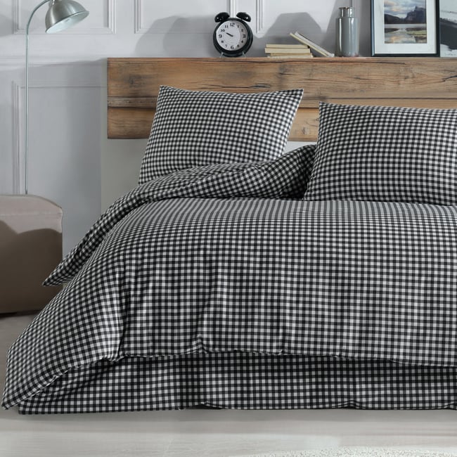 Parure Housse de couette 3 pcs 240x220 cm 100% coton 57 fils imprimé.