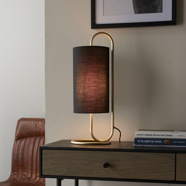 Klay Table Lamp in Antique Brass - SO'HOME